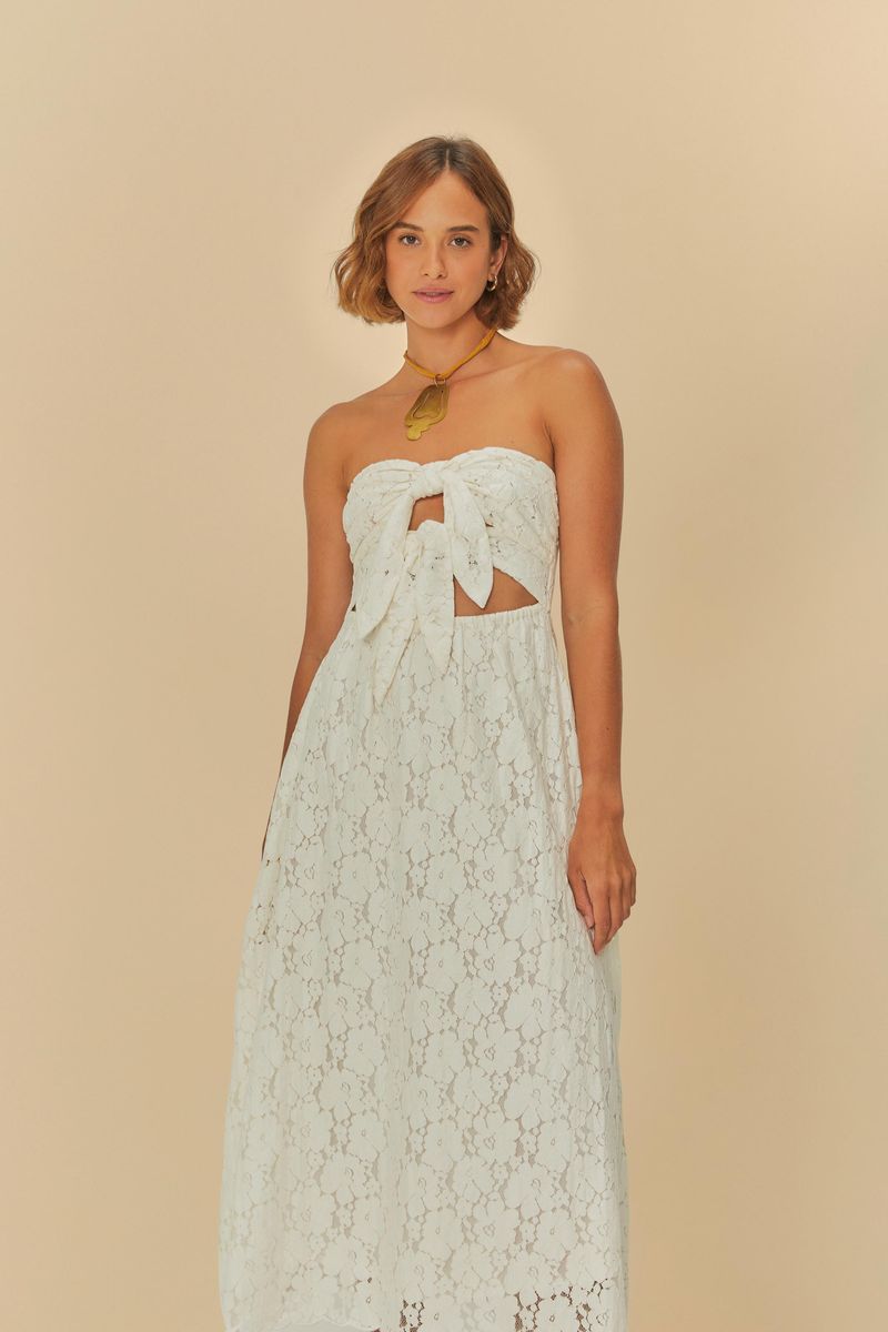 Vestido Artesanal Renda Flor
