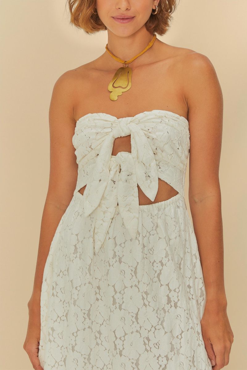 Vestido Artesanal Renda Flor