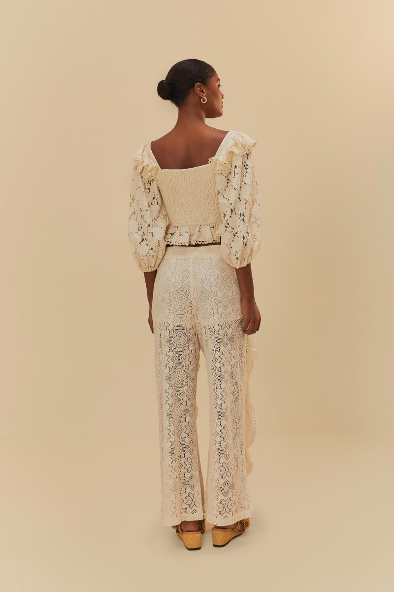 Calça Renda Floral Valentina