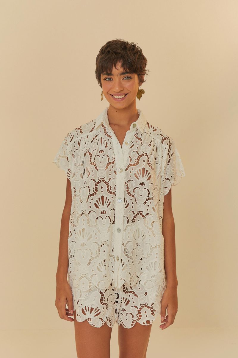 Camisa Artesanal Laise Concha