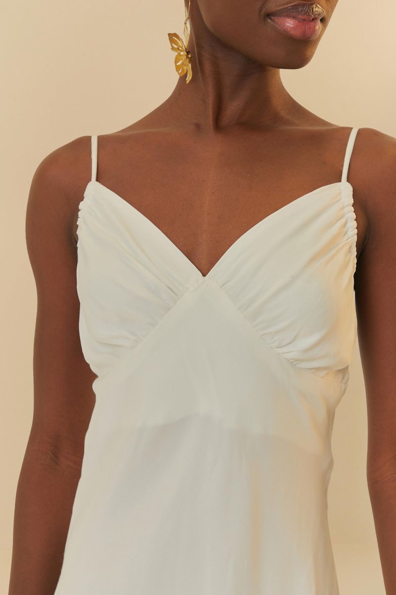 Vestido Pregas Alcinhas