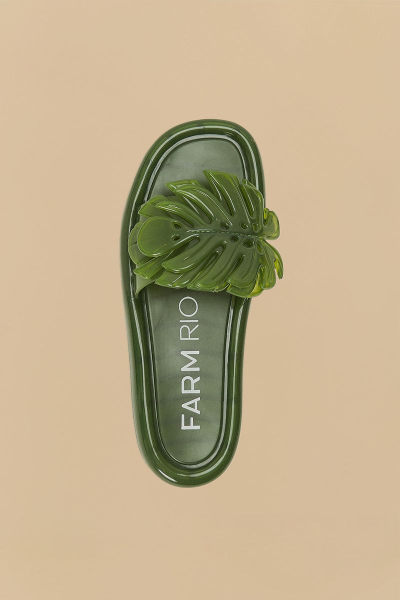 Sandália Slide Jelly Monstera