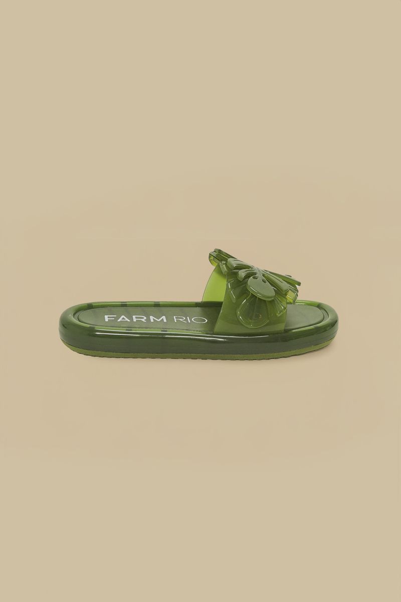 Sandália Slide Jelly Monstera
