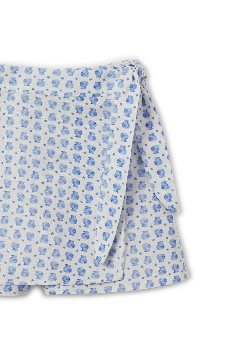 Short Saia Concha Estrelas