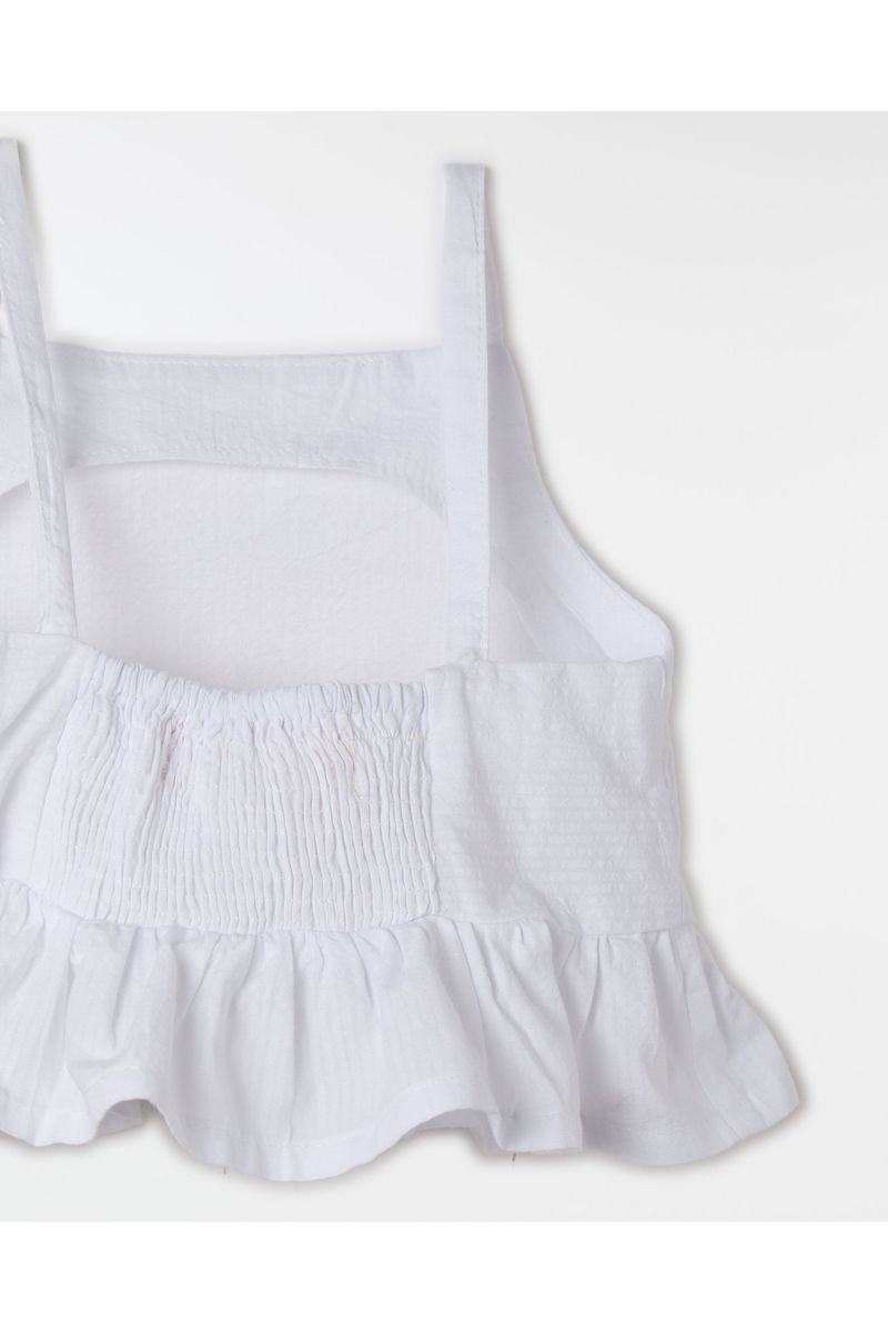 Top Liso Babado