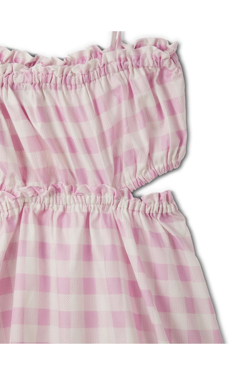 Vestido Xadrez Poa Lilas