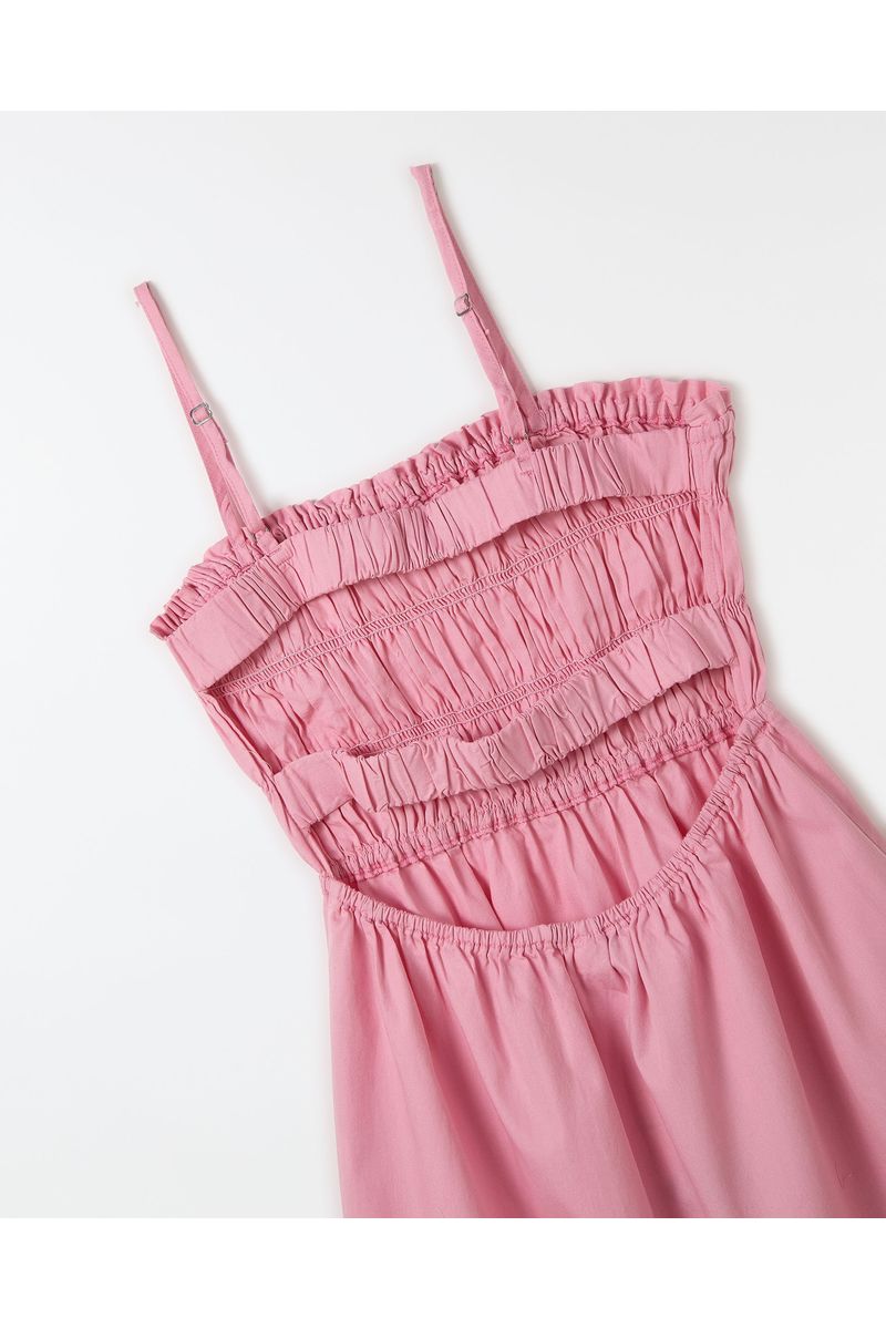 Vestido Liso Rosa