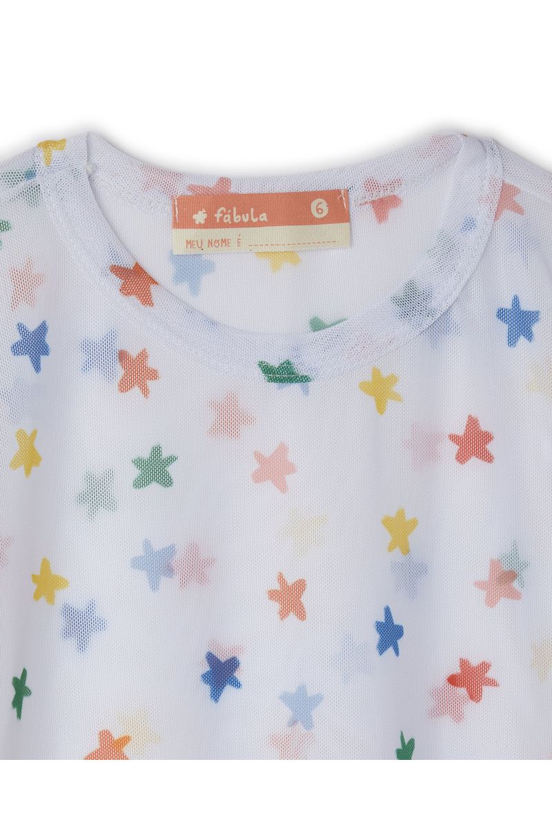 Blusa Tule Estrelitas