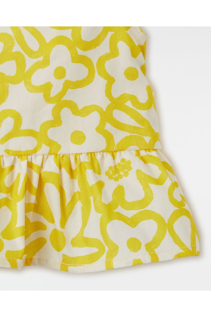 Top Blu Bicolor Amarelo