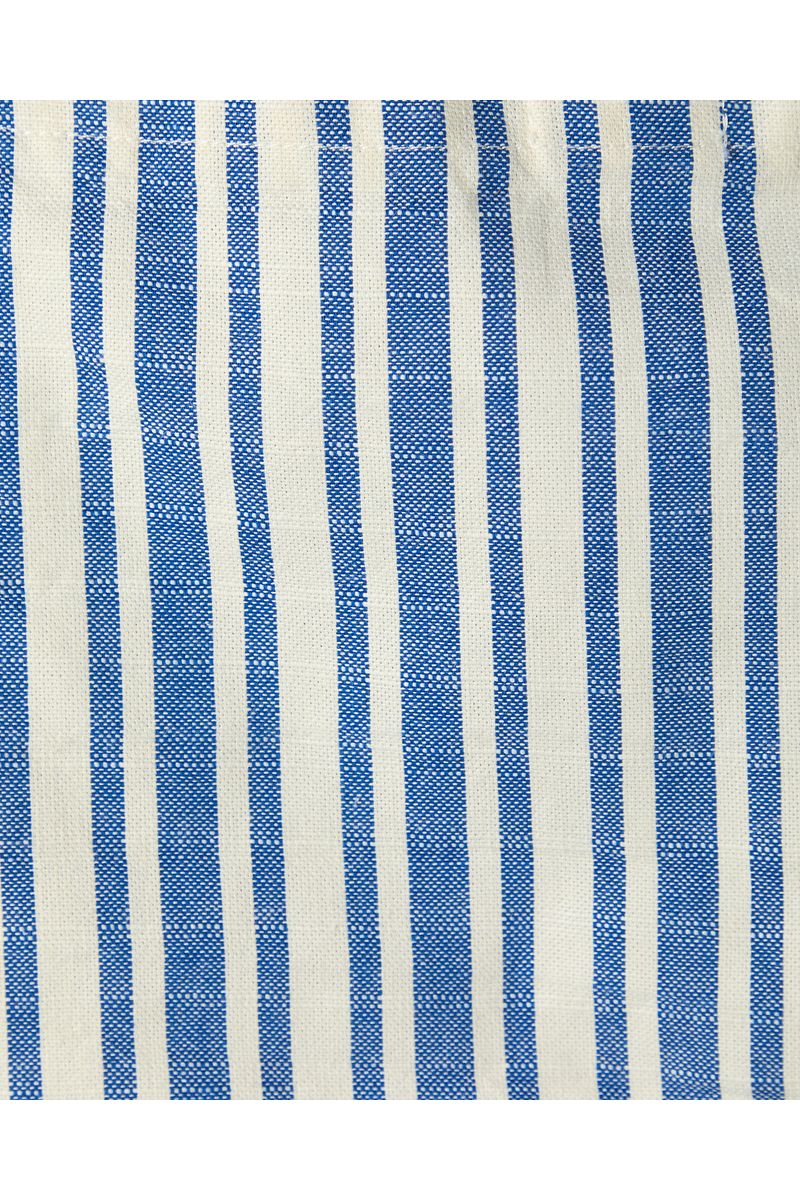 Top Fio Tinto Listrado Azul