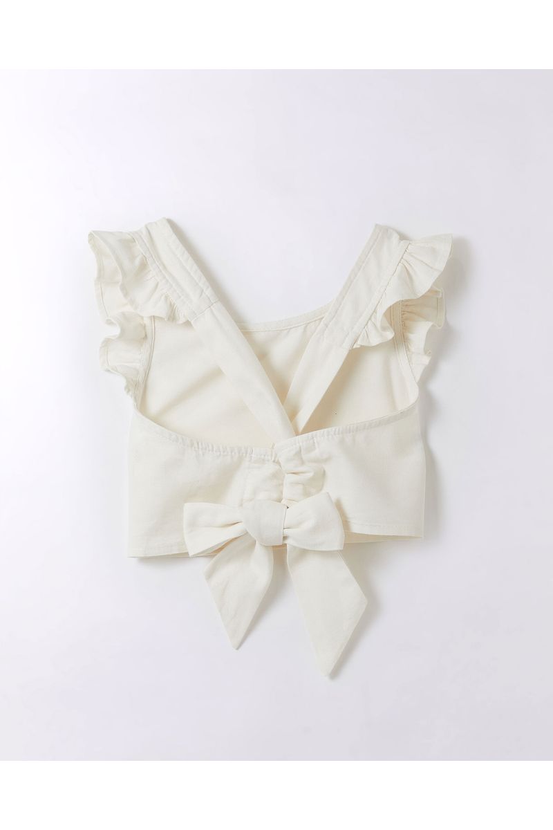 Top Cropped Lacinho Liso