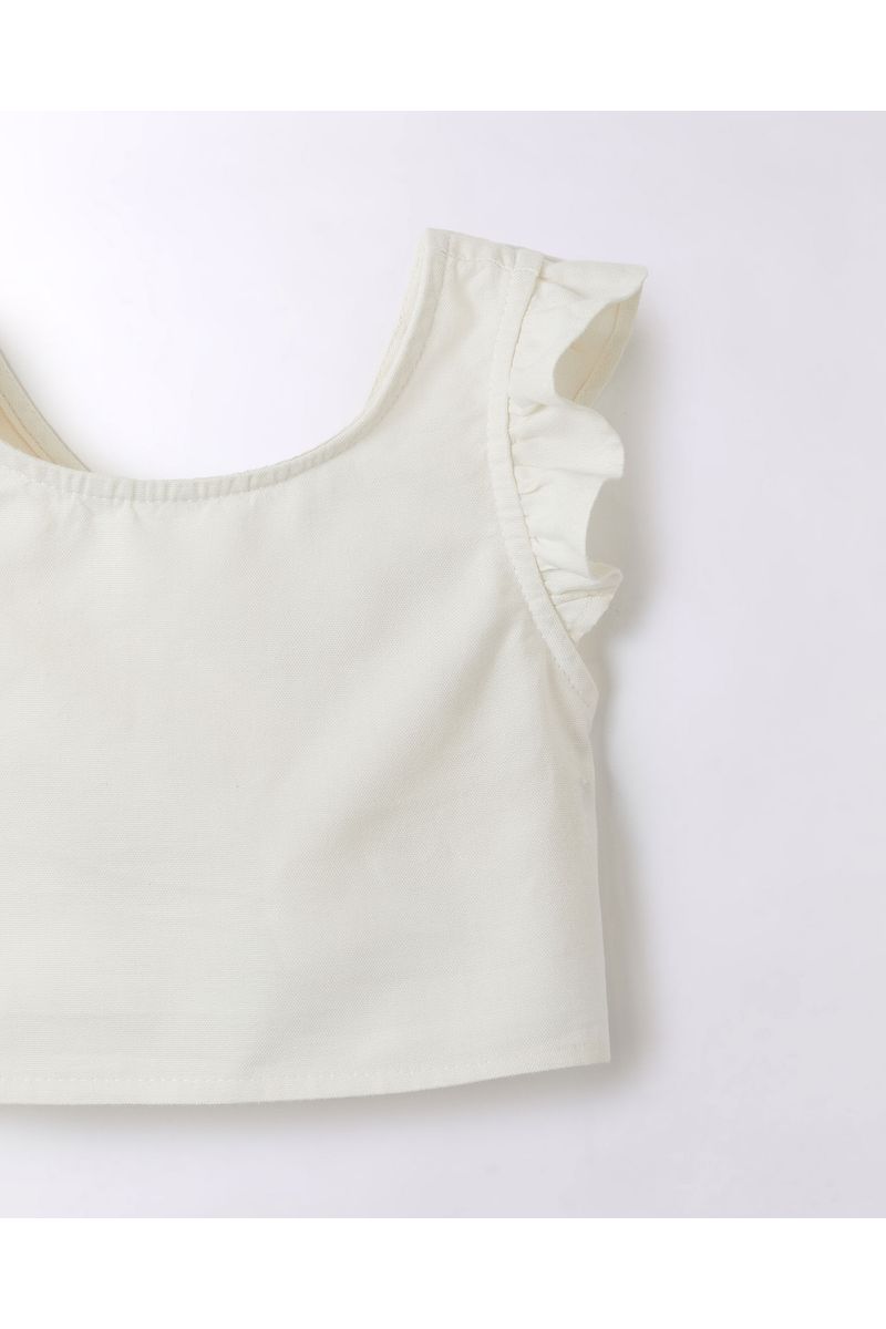 Top Cropped Lacinho Liso