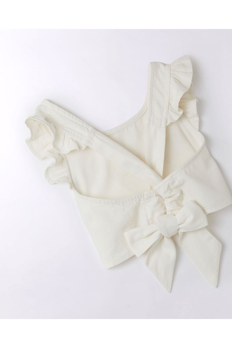 Top Cropped Lacinho Liso