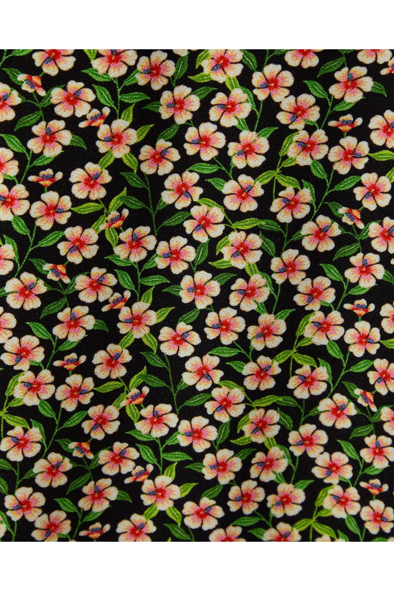 Macaquinho Malha Hibiscos Mini