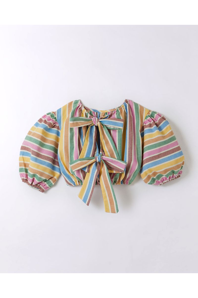 Blusa Fio Tinto Listrado Ferias