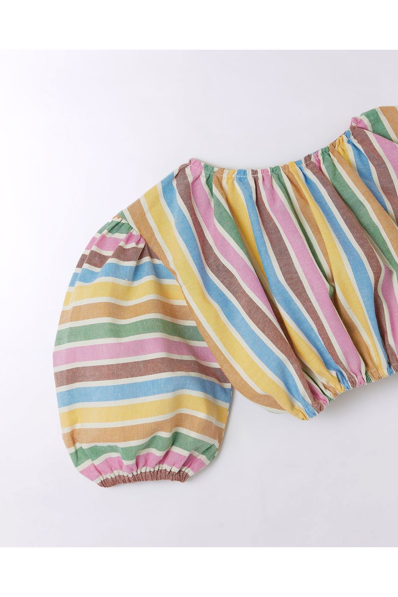 Blusa Fio Tinto Listrado Ferias