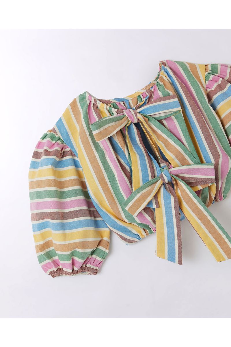 Blusa Fio Tinto Listrado Ferias