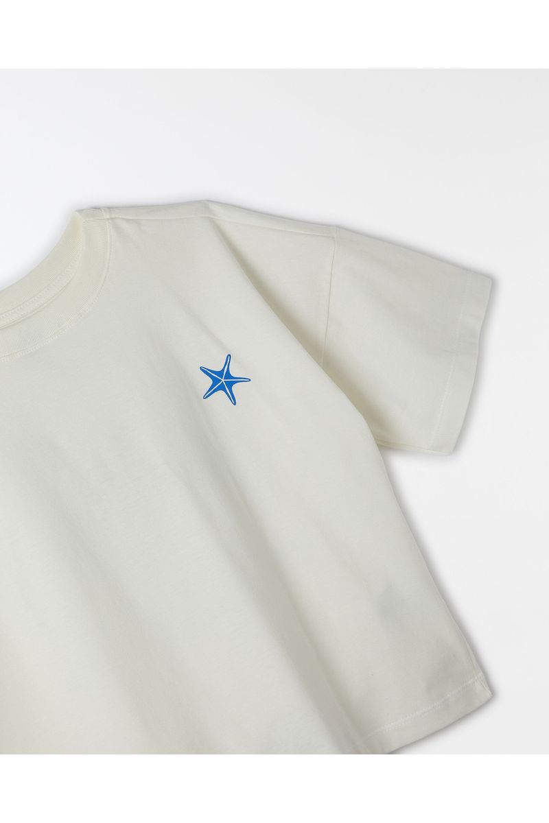 Camiseta Silk Concha Estrelas
