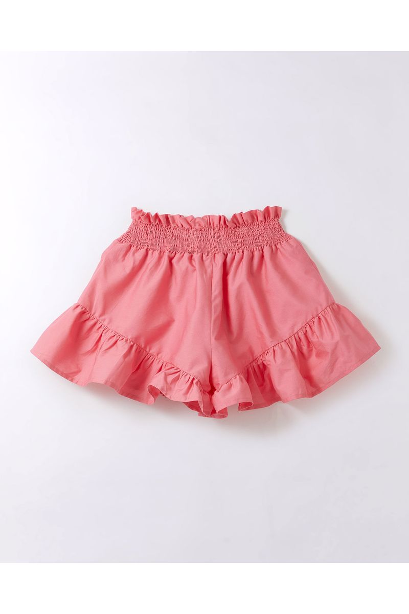 Short Lastex Babado Liso