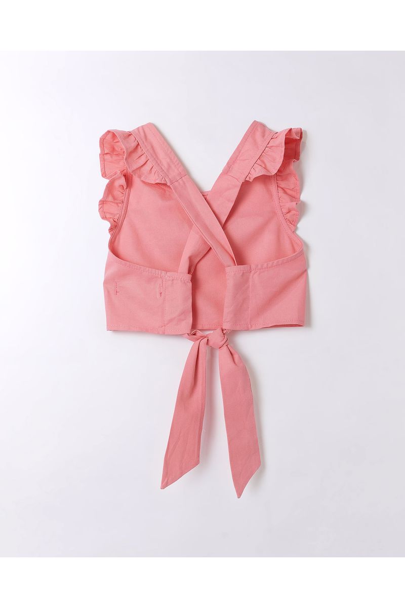 Top Cropped Lacinho Liso