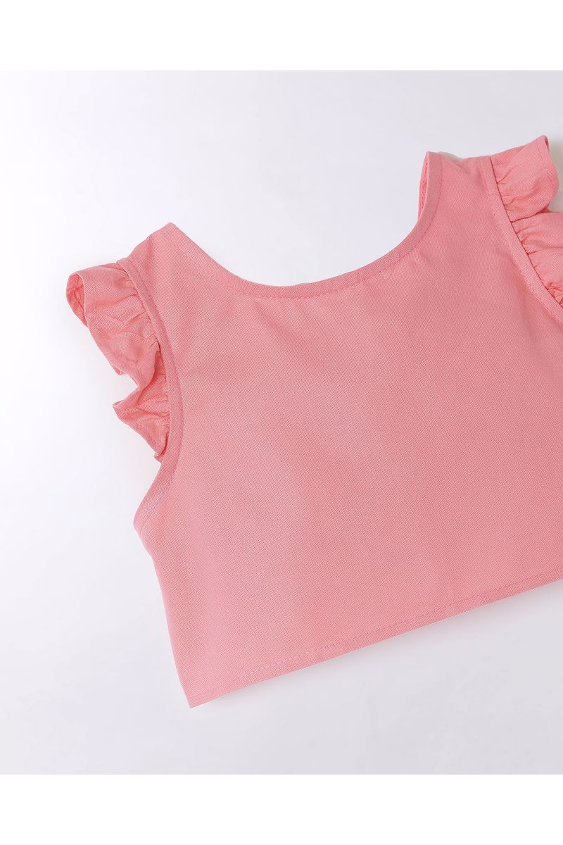 Top Cropped Lacinho Liso