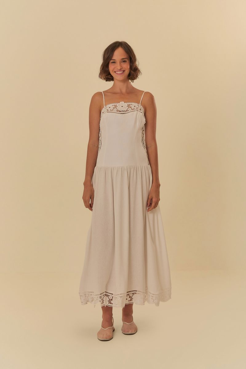 Vestido Artesanal Richelieu Delírio Tropical