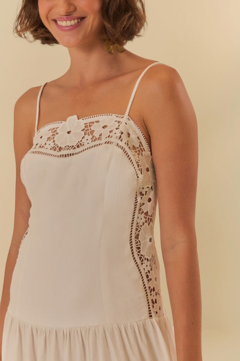 Vestido Artesanal Richelieu Delírio Tropical