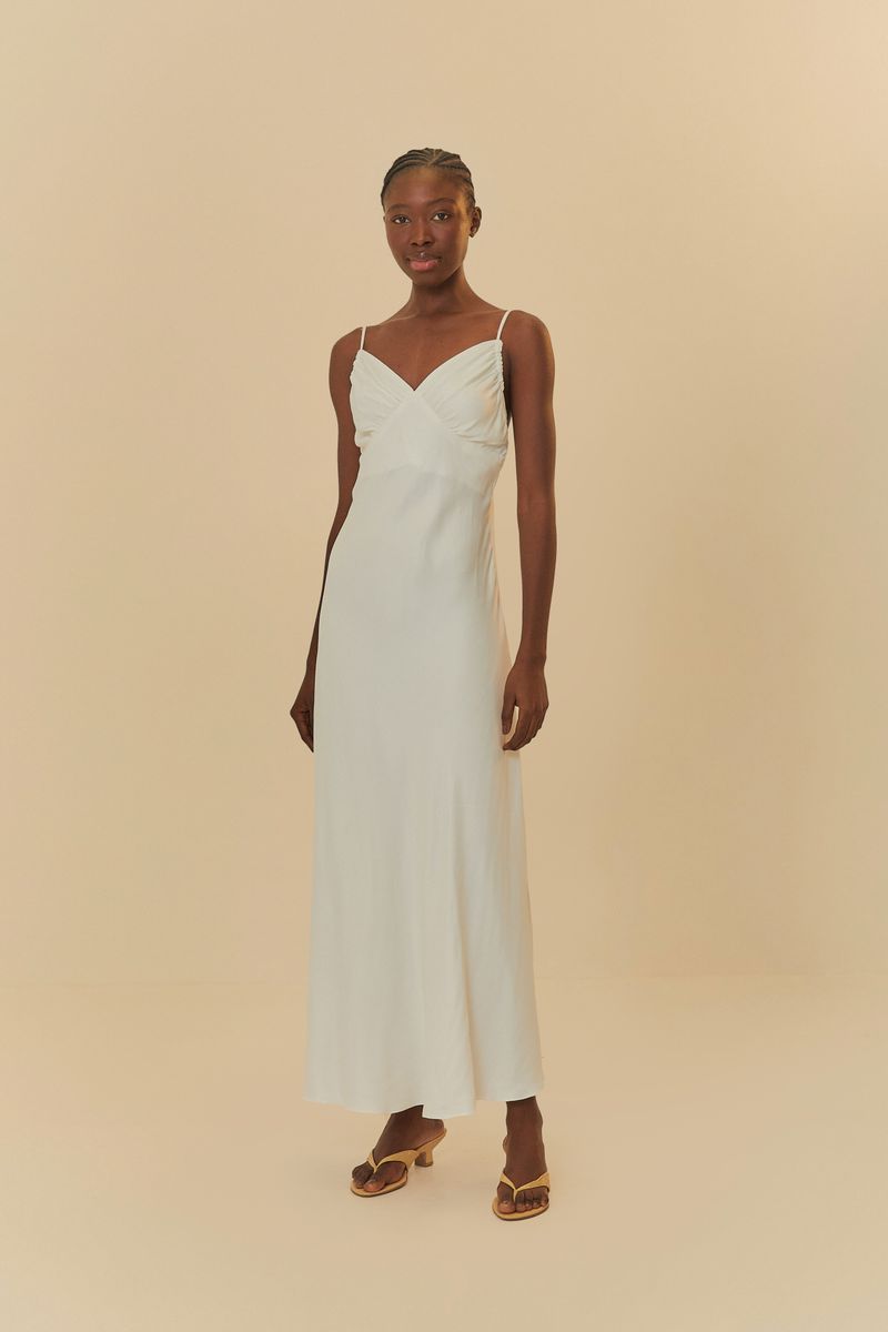 Vestido Pregas Alcinhas