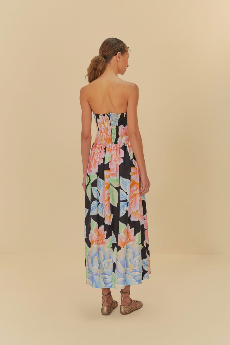 Vestido Cropped Estampado Floral Sofia