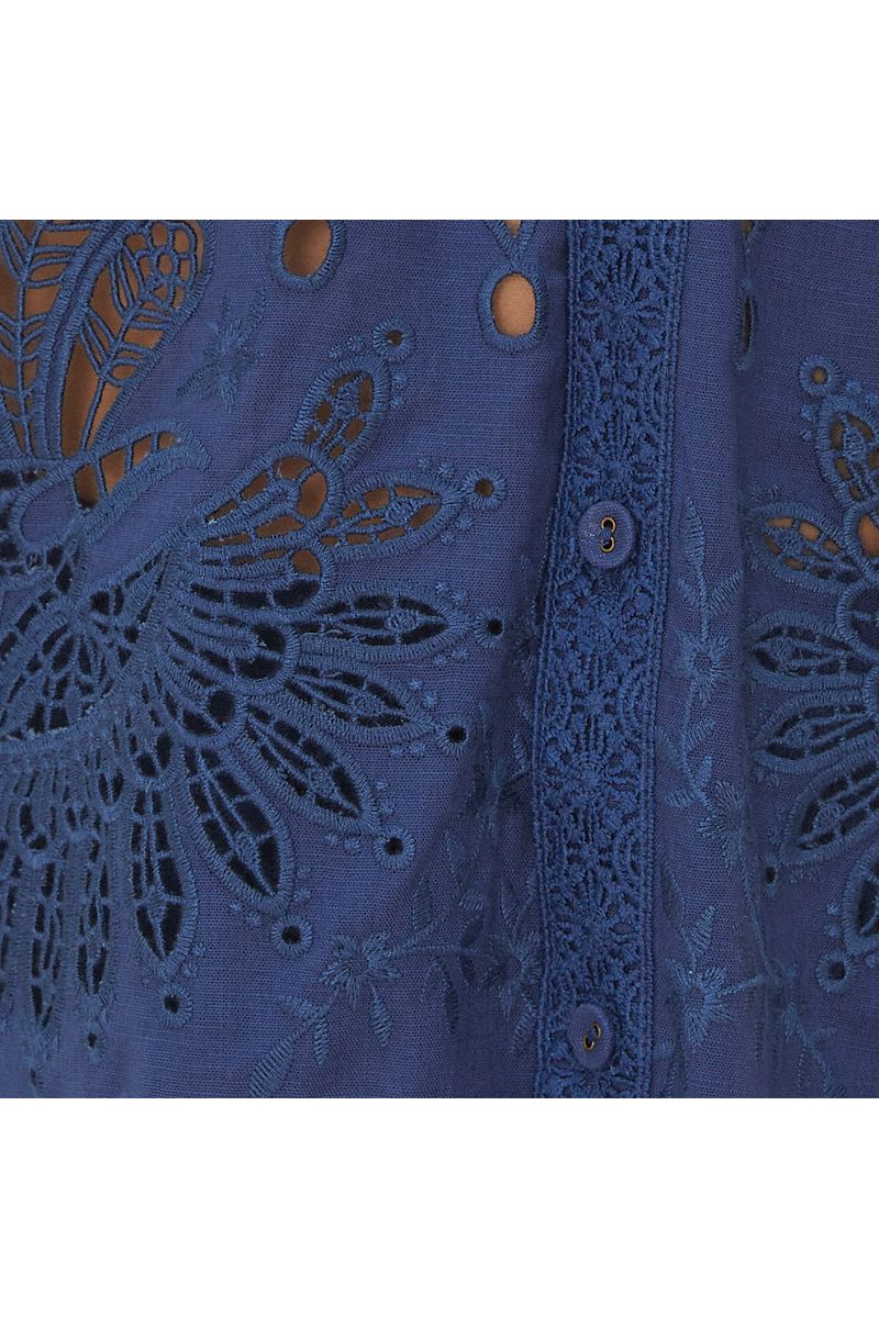 Camisa Uni Richilie Estampada Passáros