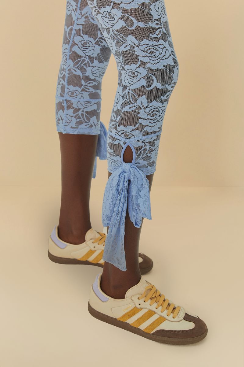 Calça Corsário Meiota Renda Laço